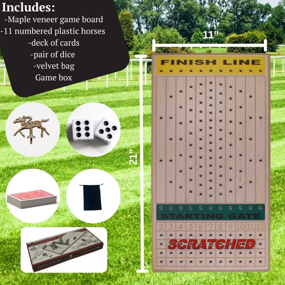 Horseracing Gametop, Maple, 2-20 players