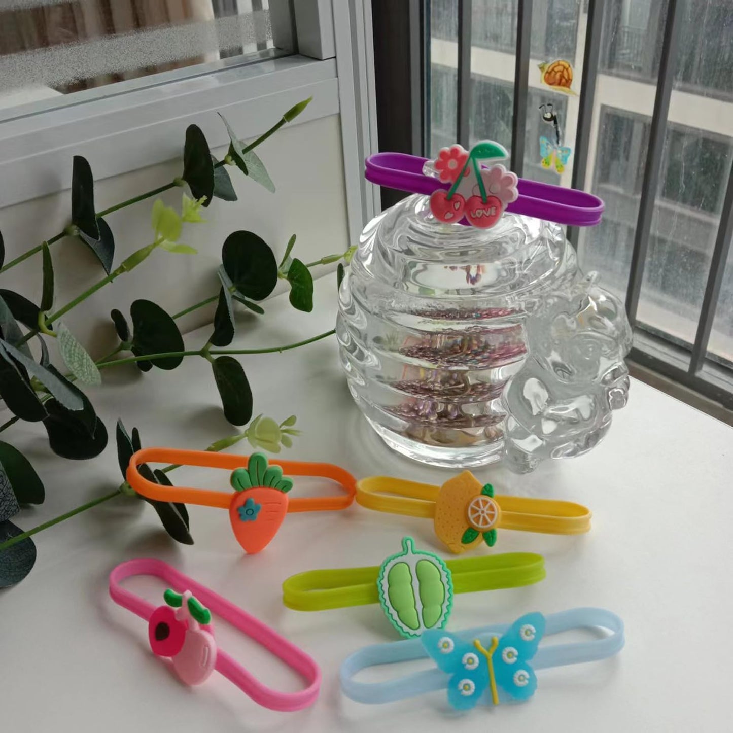 Ackron 18Pcs Silicone Drink Markers - Funny Wine Glass, Cup and Bottle Strip Tag Markers for Parties or Families