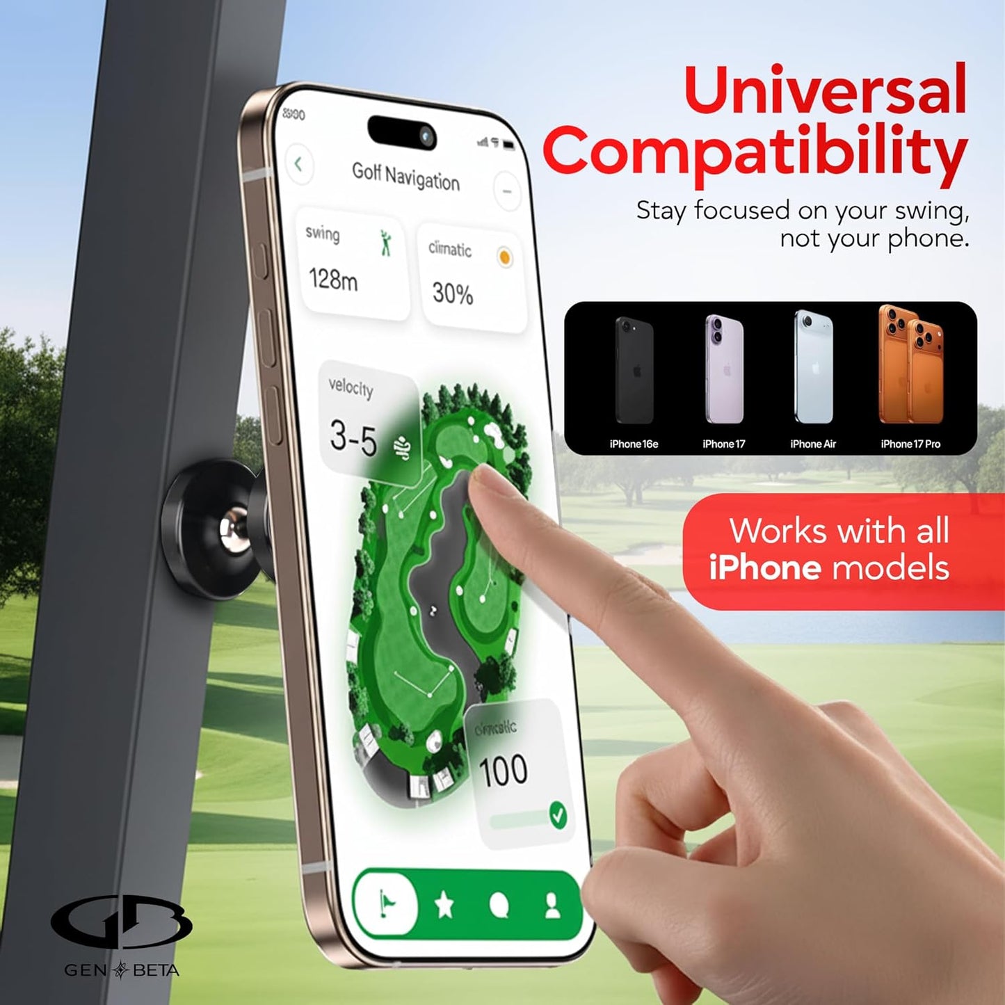 Golf Cart Phone Holder with Golf Towel Included - Golfing Accessories for Men the best Gifts for Golfers, Towel with Clip, Phone Magnet Mount, Club Car Accessories for EZGO, Yamaha, Evolution Club Car