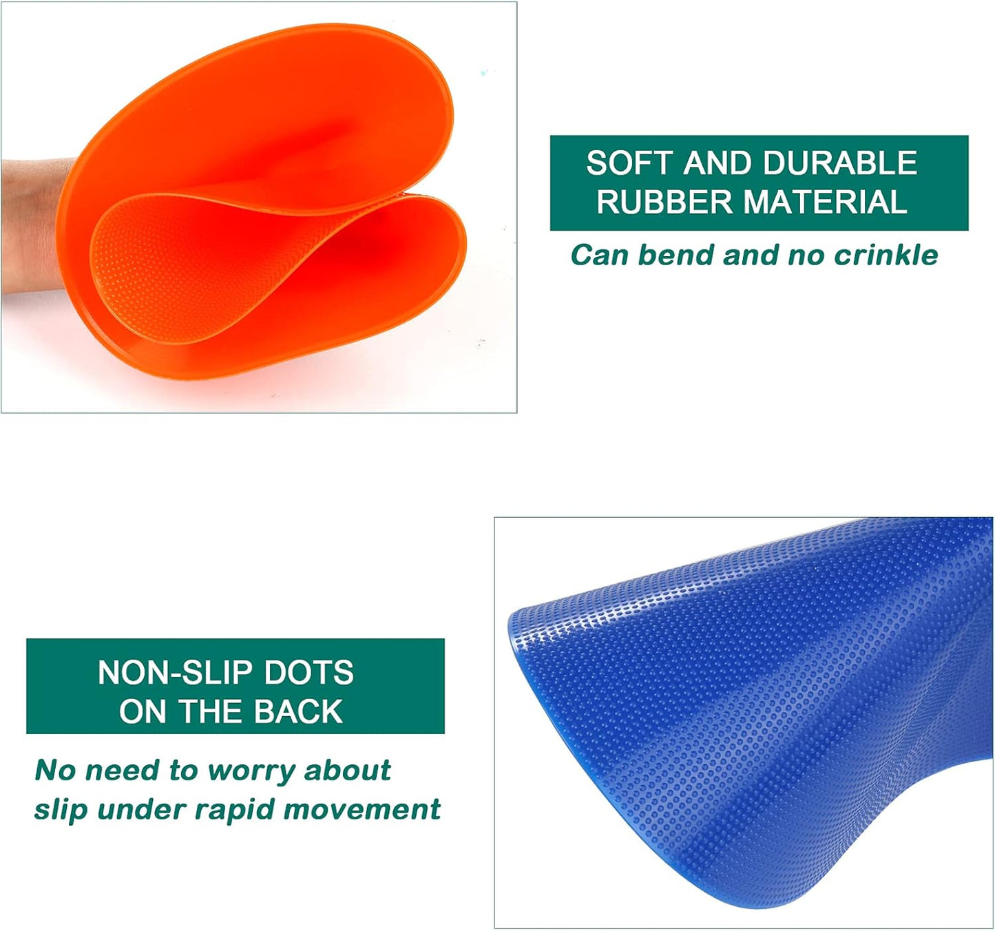 9 Inch Poly Spot Markers for Gym Floor Poly Spots, 12/18/24/36 Pcs Round Non-Slip Rubber Floor Dots Agility Markers Flat Cones for Sports Soccer PE Training, Dance, Classroom Activities