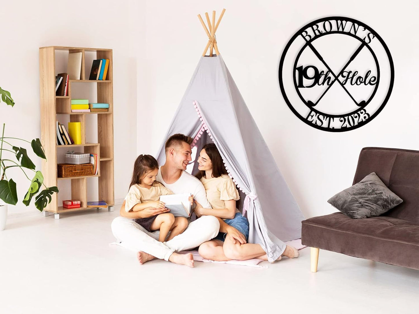 Personalized 19th Hole Metal Sign, Personalized Golf Sign, Golf Mancave Sign, Custom Golf Gifts for Men, Golfer Gifts, Boyfriend, Husband, Dad