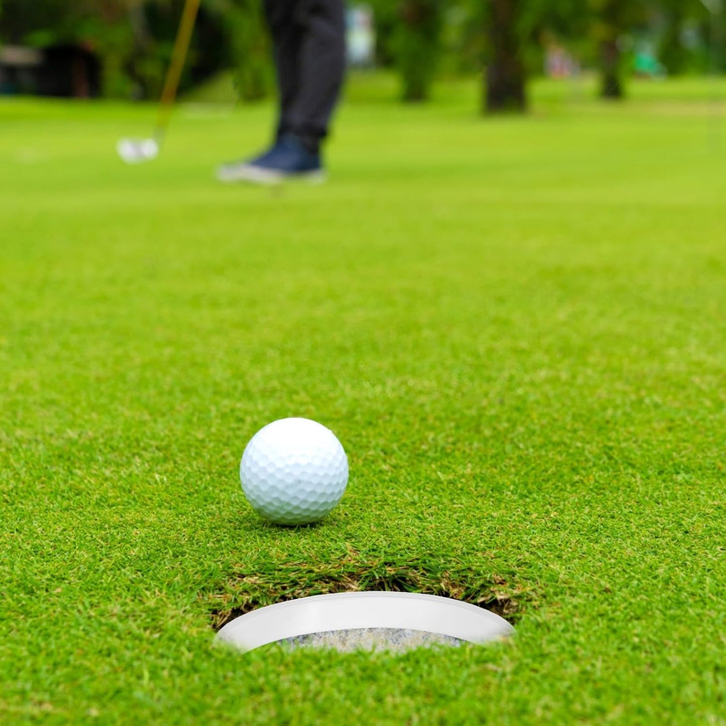 5pcs Golf Green Cup Rings: Portable Golf Putting Green Hole Cup Rings - Golf Training Aid Accessories for Outdoor, Backyards, Golf Course 11 x 11 x 2cm