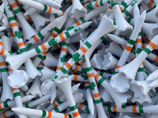 TRUESTRIKE Premium USA Golf Tees – 3¼" or 2¾" Durable Plastic Performance Tees (100 Pack) – Made in USA – Bulk Value Pack