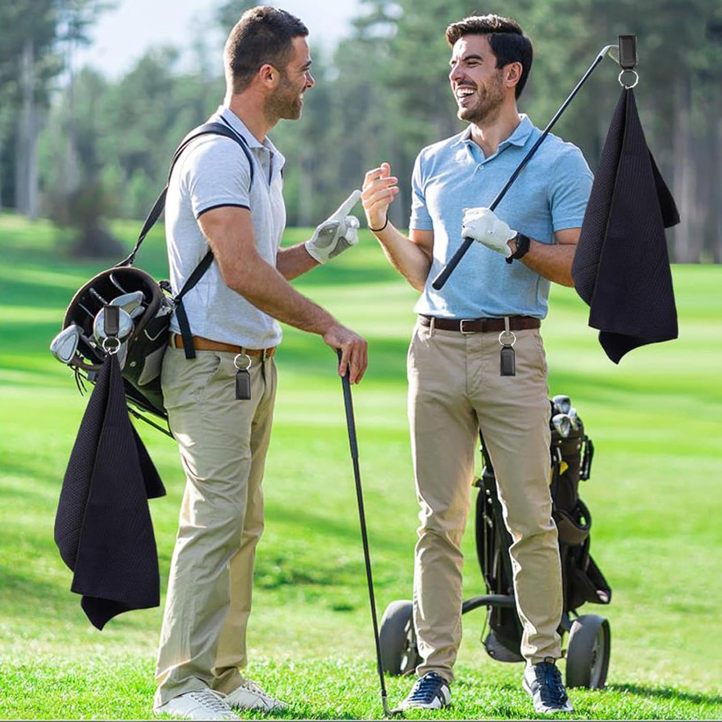 Magnetic Clip for Golf Towel Golf Magnetic Towel Clip Black Magnetic Golf Towel Clip for Golf Bags for Men