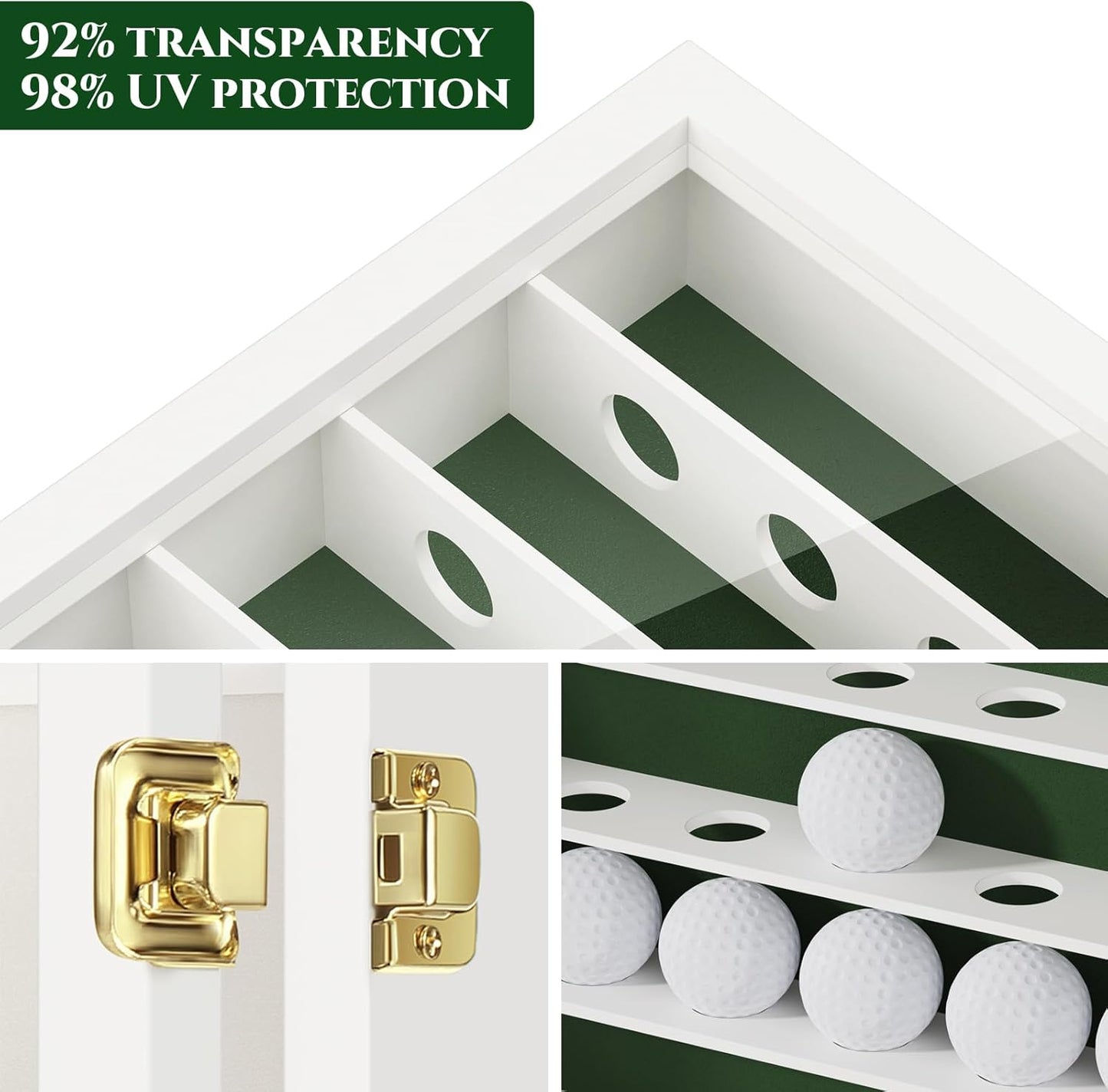 TJ.MOREE Golf Ball Display Case for 49 Balls