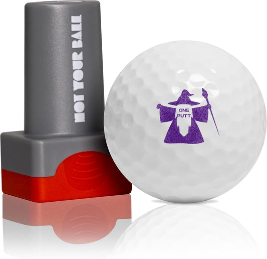 ZEETY Golf Ball Stamp, Golf Ball Stamper, Self-Inking Golf Ball Stamp Marker to Identify Golf Balls, Golf Gifts Golf Accessories for Men and Women Golfers