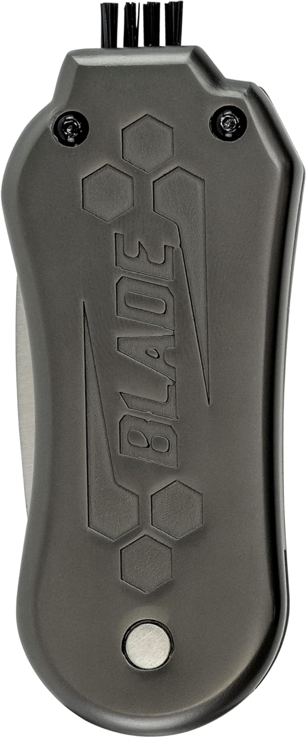 Callaway 4-in-1 Blade Divot Repair Tool - Black Switch Blade 4-Function Golf Divot Tool