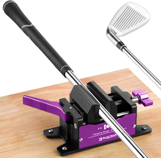 Golf Club Regripping Pro Kit Aluminum Vise Clamp Quick Release Golf Shaft Vice Home Vise Clamp Golf Grip Kit Removal Tool