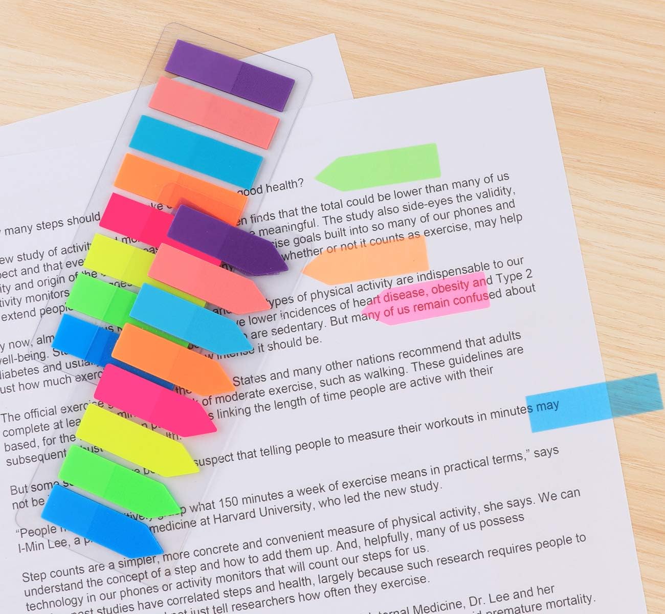 1920 Pcs Page Markers Colored Sticky Tabs,2 Design Transparent Arrow Flag Tabs,Small Sticky Note Flags for Notebooks,Writable Sticky Index Tabs for Annotating Books
