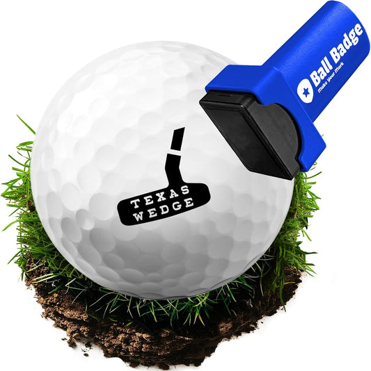 Ball Badge - Golf Ball Stamp (The Golf Series), Golf Ball Marker, Reusable Golf Ball Marking Tool to Identify Golf Balls