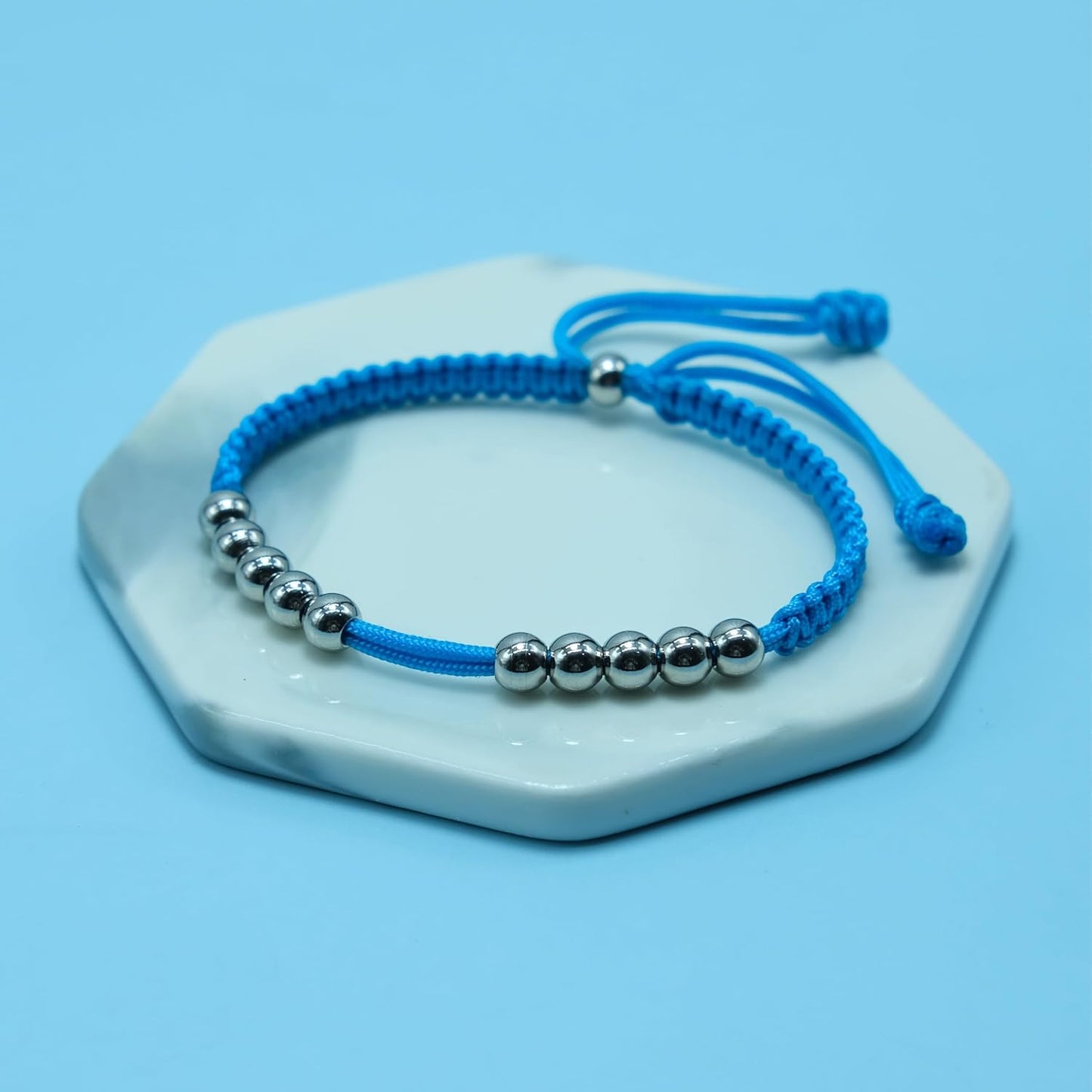 LAMIBEE Golf Stainless Steel 10 Beads Score Counter Bracelet, Golf Stroke Count Bracelet, Resizable and Easy to Adjust Golf Round Scoring Tracker, Durable and Stylish Golf Accessory