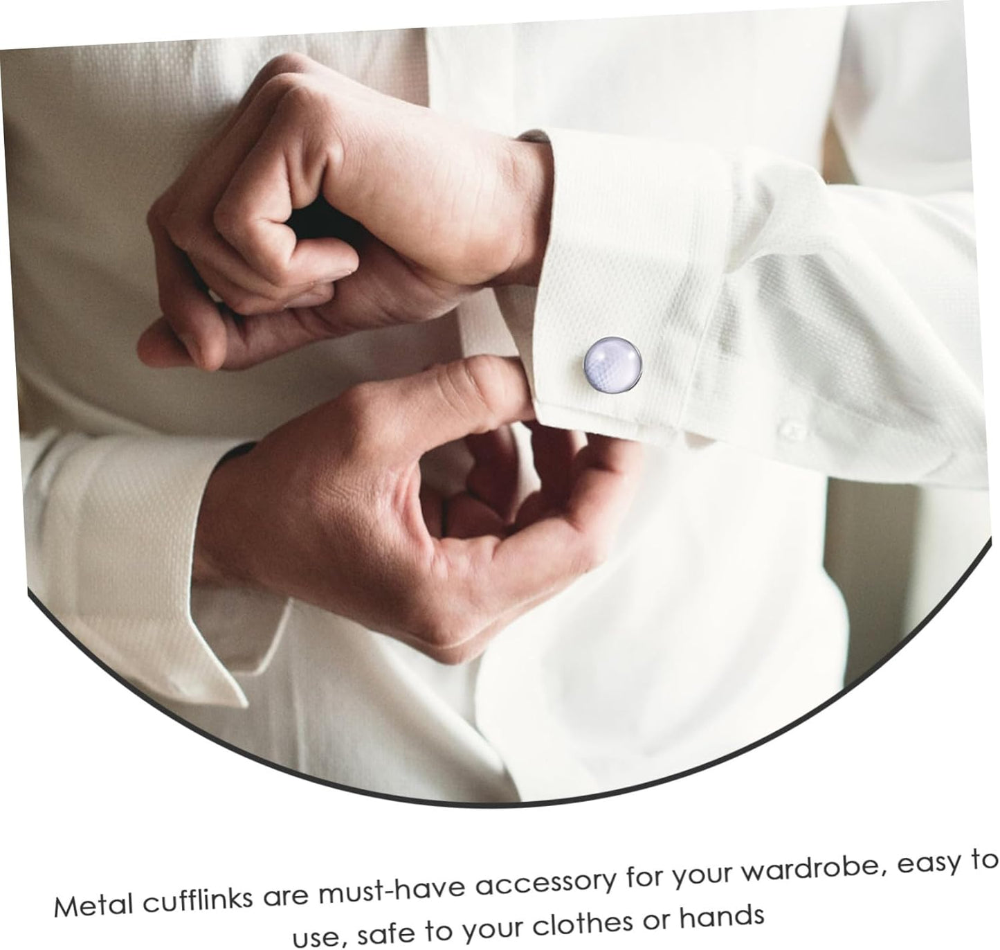 Golf Crystal Glass Gemstone Cufflinks for Men Suit Silver Metal Business Shirt Accessories Unique Tuxedo Decoration Gift for Groom Wedding and Formal Occasions