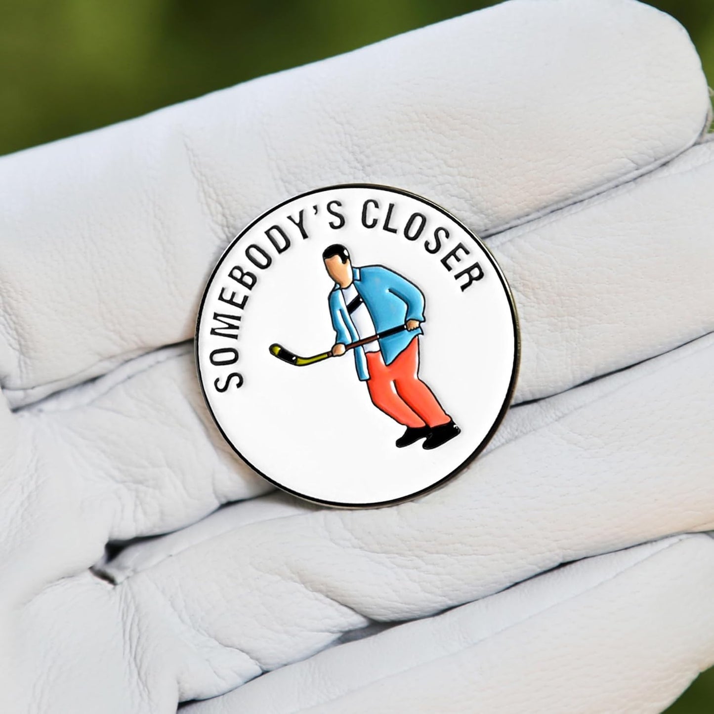 ZEETY Funny Golf Ball Marker with Magnetic Hat Clip – Golf Accessories for Men and Women, Great Golf Gift for Players with Attitude