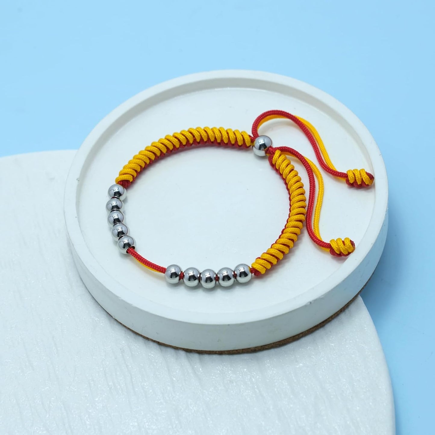 LAMIBEE Golf Stainless Steel 10 Bead Score Counter Bracelet, Golf Stroke Count Bracelet, Resizable Easy to Adjust Golf Round Scoring Tracker, Durable Stylish Golf Accessory