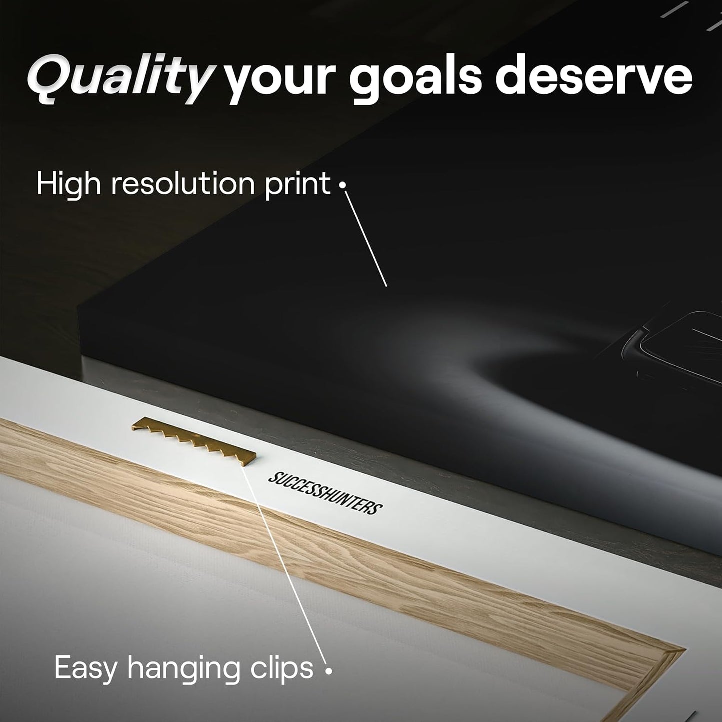 Motivational Wall Art for Office, Super Car Art Canvas, Inspirational Automotive Decor for Rolls-Royce Cullinan Black Badge Lovers, Motivational Wall Decor for Home, Car Poster (10" x 20" in)