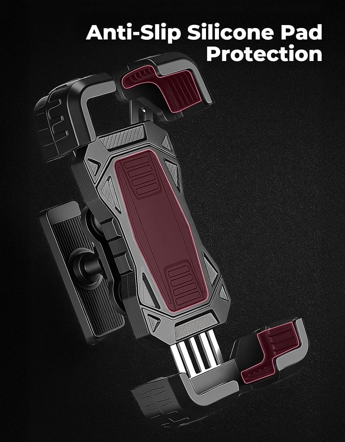 KEMIMOTO Golf Cart Phone Holder, Magnetic Tractor Phone Holder Mount Compatible with EZGO Club Car, Golf Cart Phone Caddy for iPhone/Galaxy/Google Pixel, 360° Rotatable with Vibration Dampening