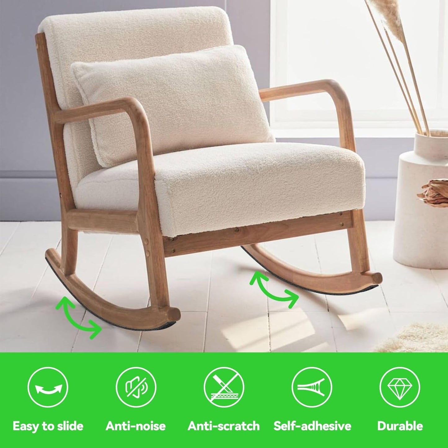 Felt Strips with Adhesive Backing, 2 Rolls 1x60 Inches Brown, Felt Tape for Furniture Protection