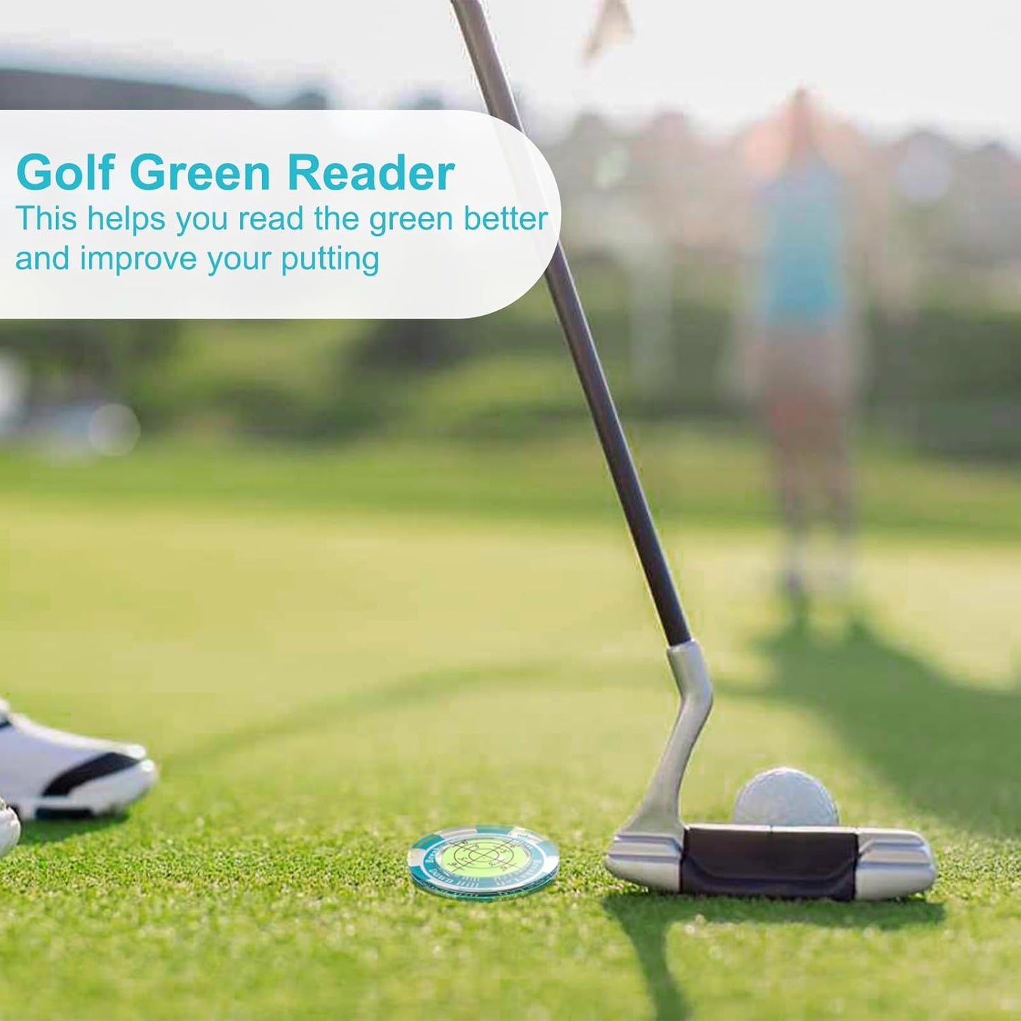 1 Pack 360° Triple Line Golf Ball Marker，Golf Ball Line Marker Tool，Golf Ball Marker Stencil，Alignment Ball Marker，Golf Accessories