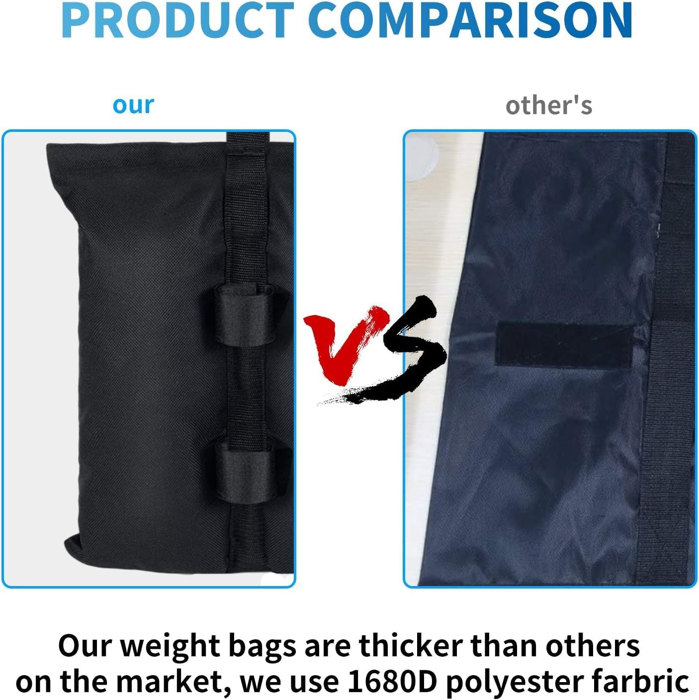 160LBS Canopy Tent Weights Set of 4 Empty Sand Bags for Canopy Tent Legs, Weights Sand Bags for Umbrellafor Outdoor Gazebos, Weights for Canopy Tent Legs,Umbrellas, Sunshades & Patio Furniture