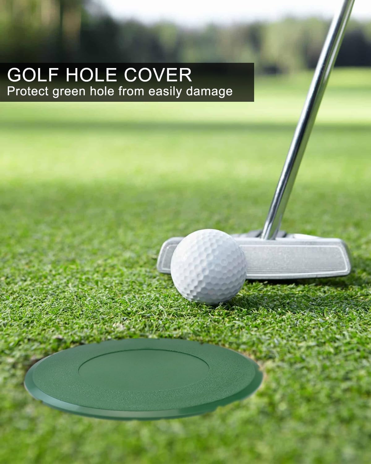 4Pcs Golf Cup Cover, Waterproof Golf Hole Putting Green Cup Covers, Practice Training Aids for Backyard Garden Yard Outdoor Activities