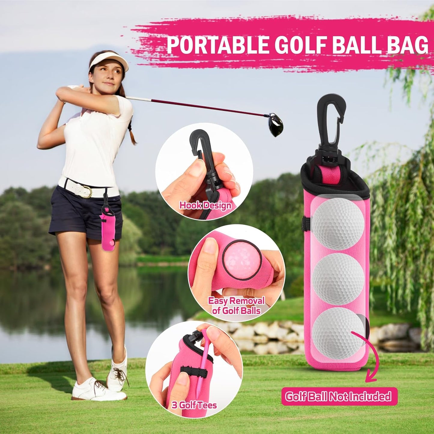 Golf Club Cleaning Kit with Golf Club Cleaner with Water Golf Towel Divot Repair Tool Groove Sharpener Golf Ball Alignment Kit Complete Golf Cleaning Kit Golf Accessories for Women Men