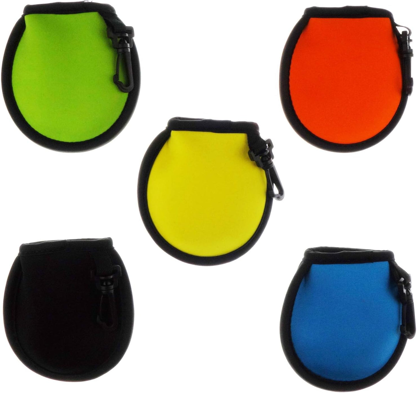5 Pack Portable Pocket Golf Ball Washer Golf Ball Cleaner Pouch