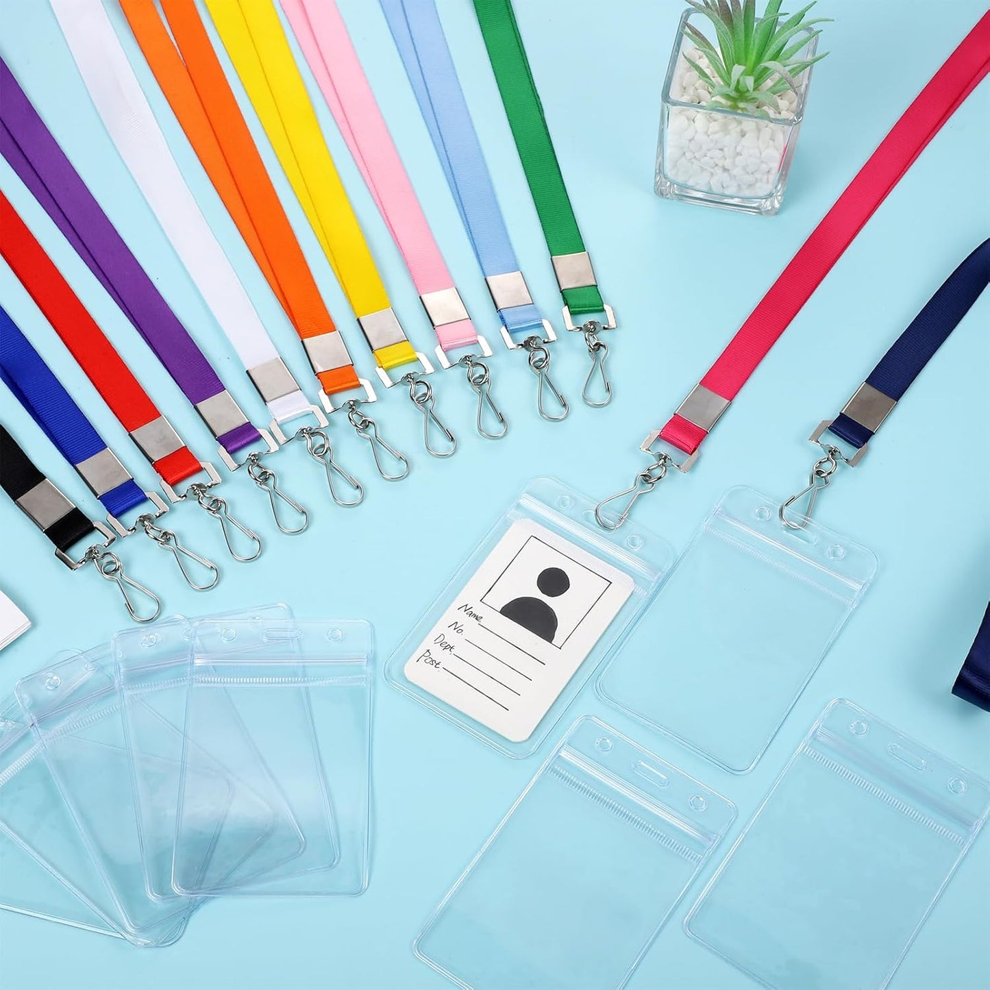 36 Pack Lanyards for ID Badges Cruise Lanyard for Ship Cards with Waterproof ID Badge Holder Cruise Essentials 2025 (12 Colors)