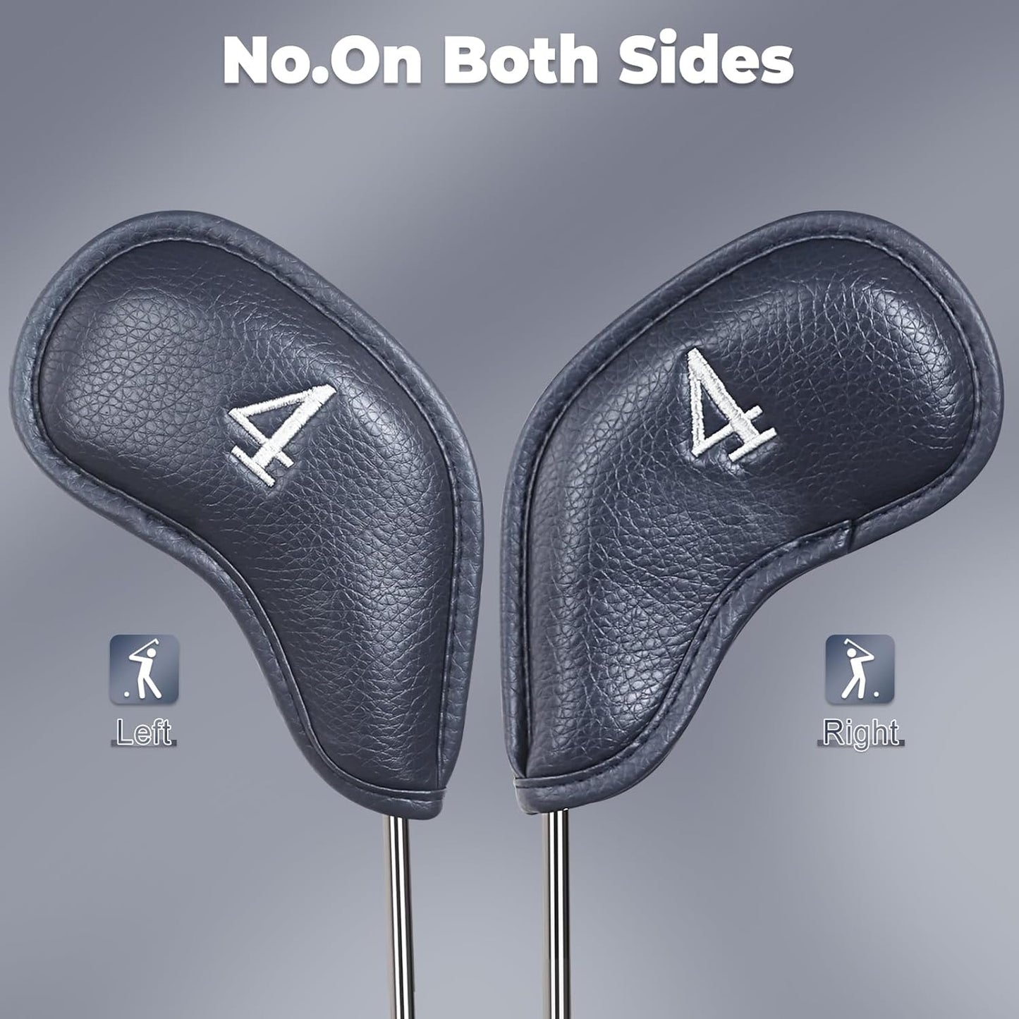 Craftsman Golf Magnetic Iron Headcovers Protective Cover with Large No. Available for Customize Name