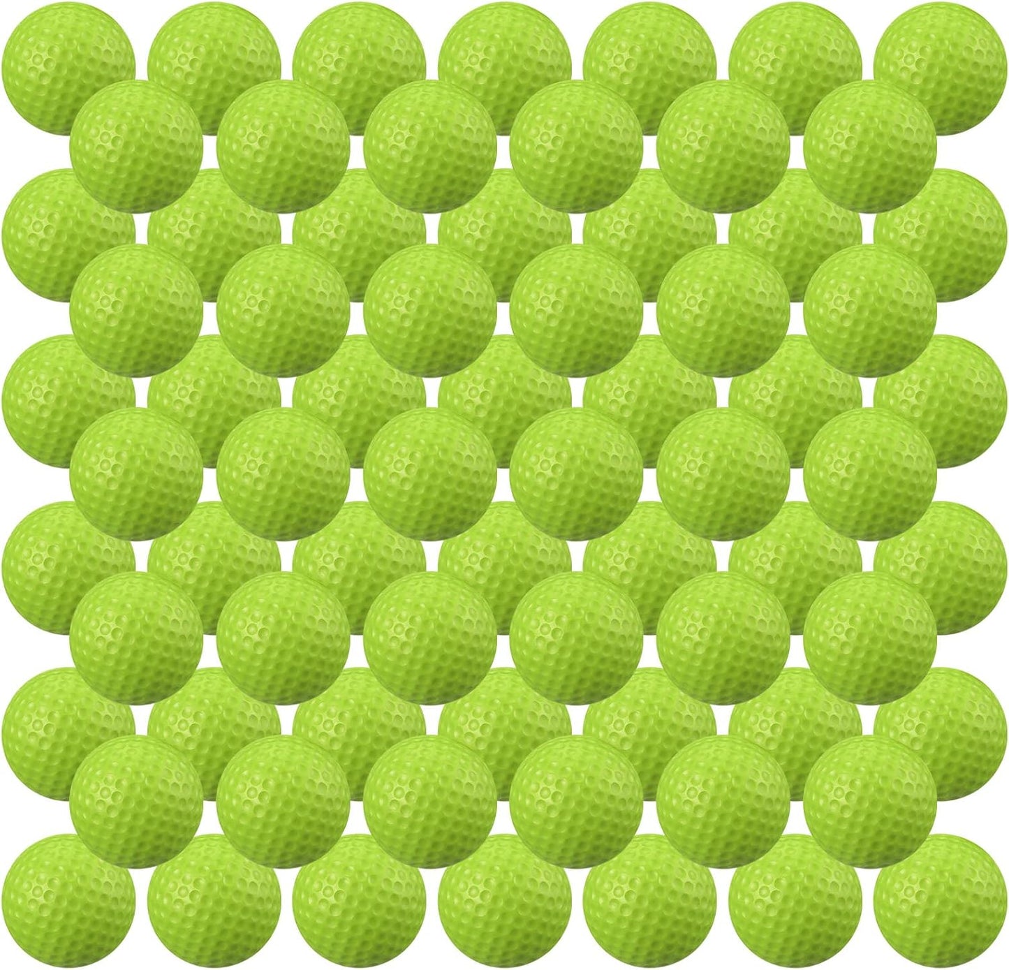 Junkin 80 Pcs Foam Golf Balls Rubber Practice Balls Realistic Feel and Flight Sport Training for Indoor or Outdoor Backyard Golf Training