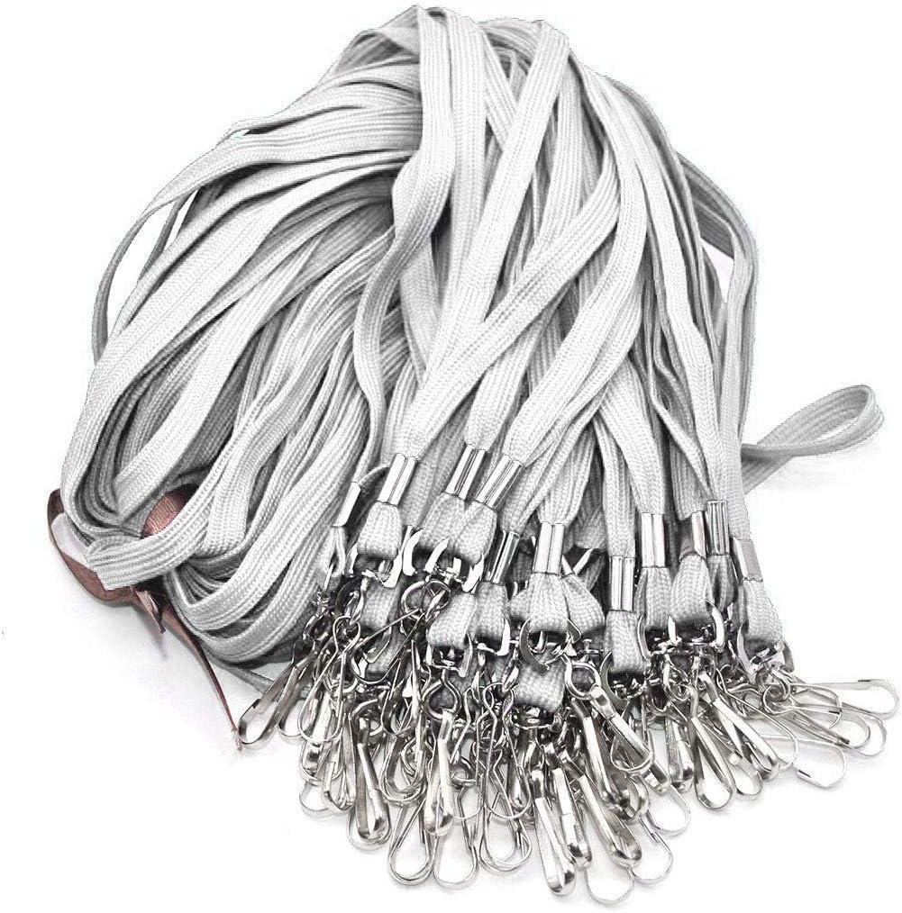 Bird Fiy Lanyard 100 Pack Bulk Badge Lanyards for ID Badges Neck Cruise Name Tag ID Holder