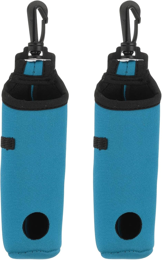 uxcell Golf Ball Carry Bag, Waist-Mounted Storage Bag Neoprene Golf Tee Holder Pouch with Lightweight Hook for Men and Women