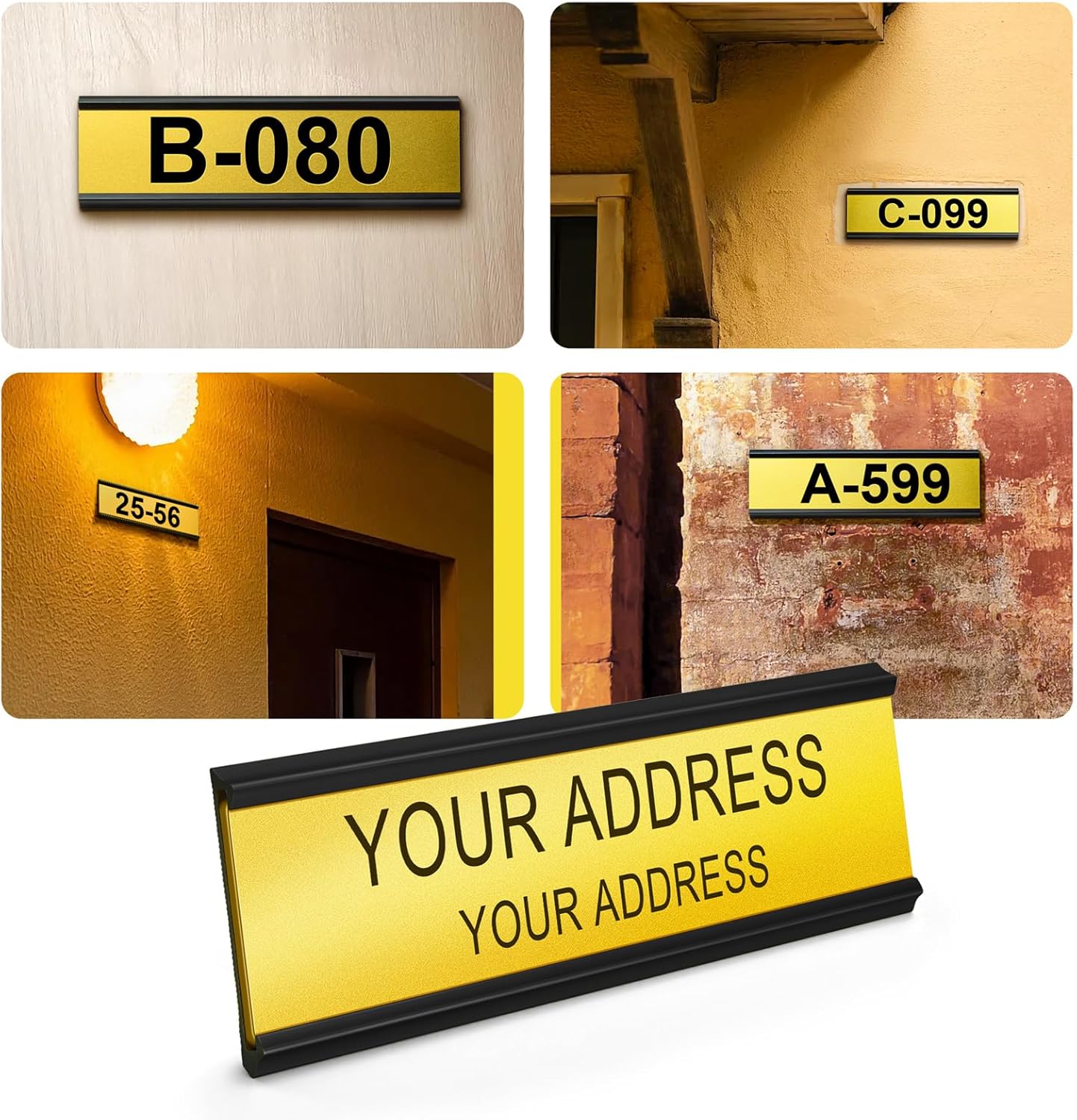 Metal Personalized Name Plate for Office Desk and Door - Aluminum Custom Name Plate and Plaque for Office Sign and Decor Accessories Gift for Teacher, Employee, Worker