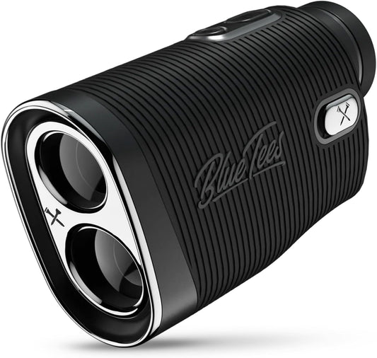 Blue Tees Golf Series 4 ULTRA Golf Rangefinder with Slope Switch, 1200 Yards, OLED Display 6X Magnification Laser Rangefinder, Slope Measurement, Magnetic Strip, Flag Pole Locking with Pulse Vibration