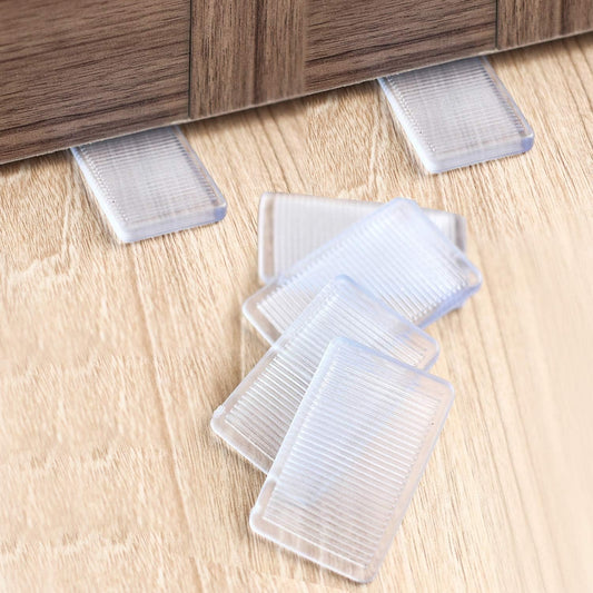 8 Pcs Plastic Clear Table Shims, Level Wedge for Home Furniture, Have Extreme Weight Capacity, Weather Resistant, Levelers for Wobbly Uneven Floors Fixing Toilet Leveling (Transparent)
