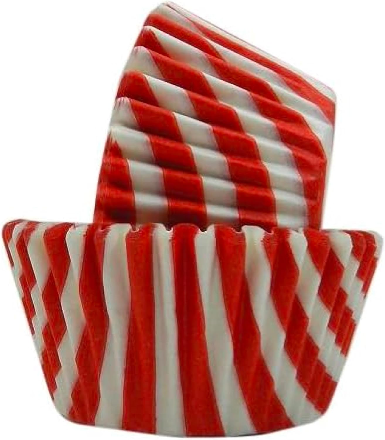 Regency Wraps Greaseproof Professional Grade Baking Cups, Pack of 40, Standard Liners, Red/White Stripe, for Cupcakes, Muffins, Candy, Non Stick