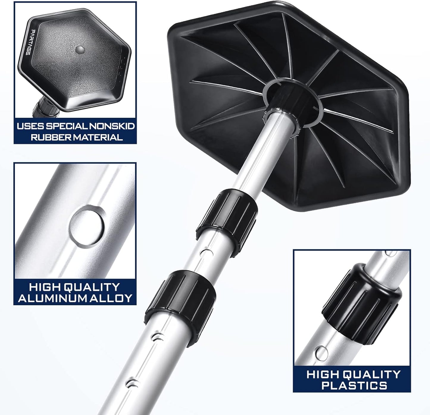 Partage Golf Travel Bag with Wheels,Golf Travel Case for Airlines -Black