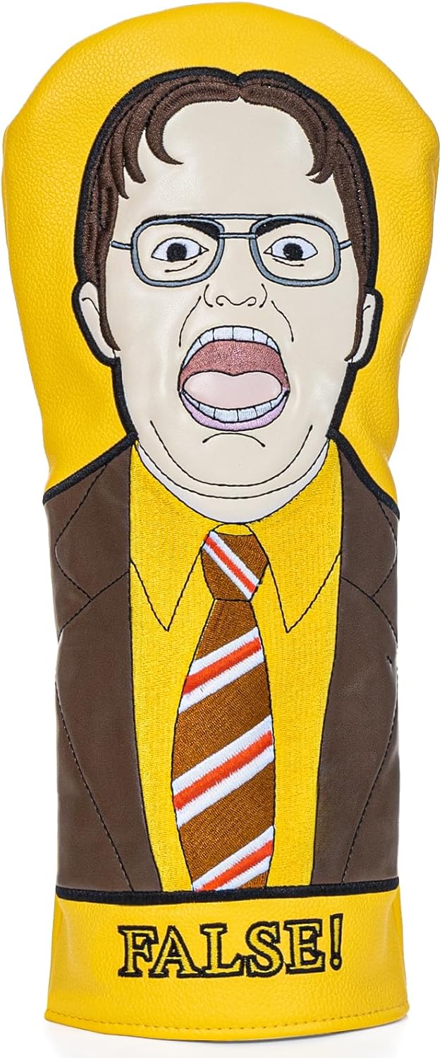 The Office Golf Head Covers, Dwight Golf Club Driver Headcovers, The Office Merchandise, Gifts for Men, Father, Dad, Boyfriend
