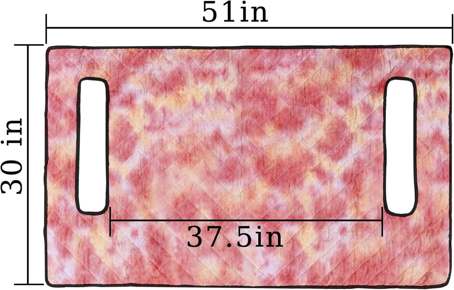 YOKYHOM Golf Cart Seat Covers, Golf Cart Seat Blanket, Bright and Unique Colors, Soft and Comfortable, Suitable for EZGO, Yamaha, Club Car and Other Two-Seat Golf Carts, 51" x 30", Red Yellow