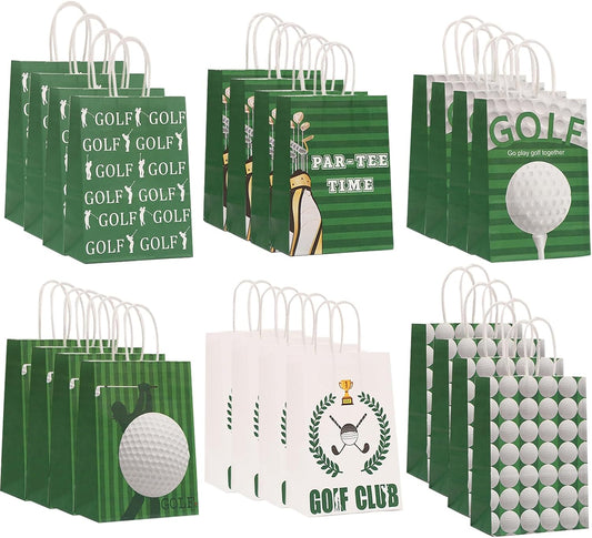 CZWXOXO 24pcs Golf Themed Party Decorations - Golf Gift Bags & Goodie Bags for Kids' Birthday Parties