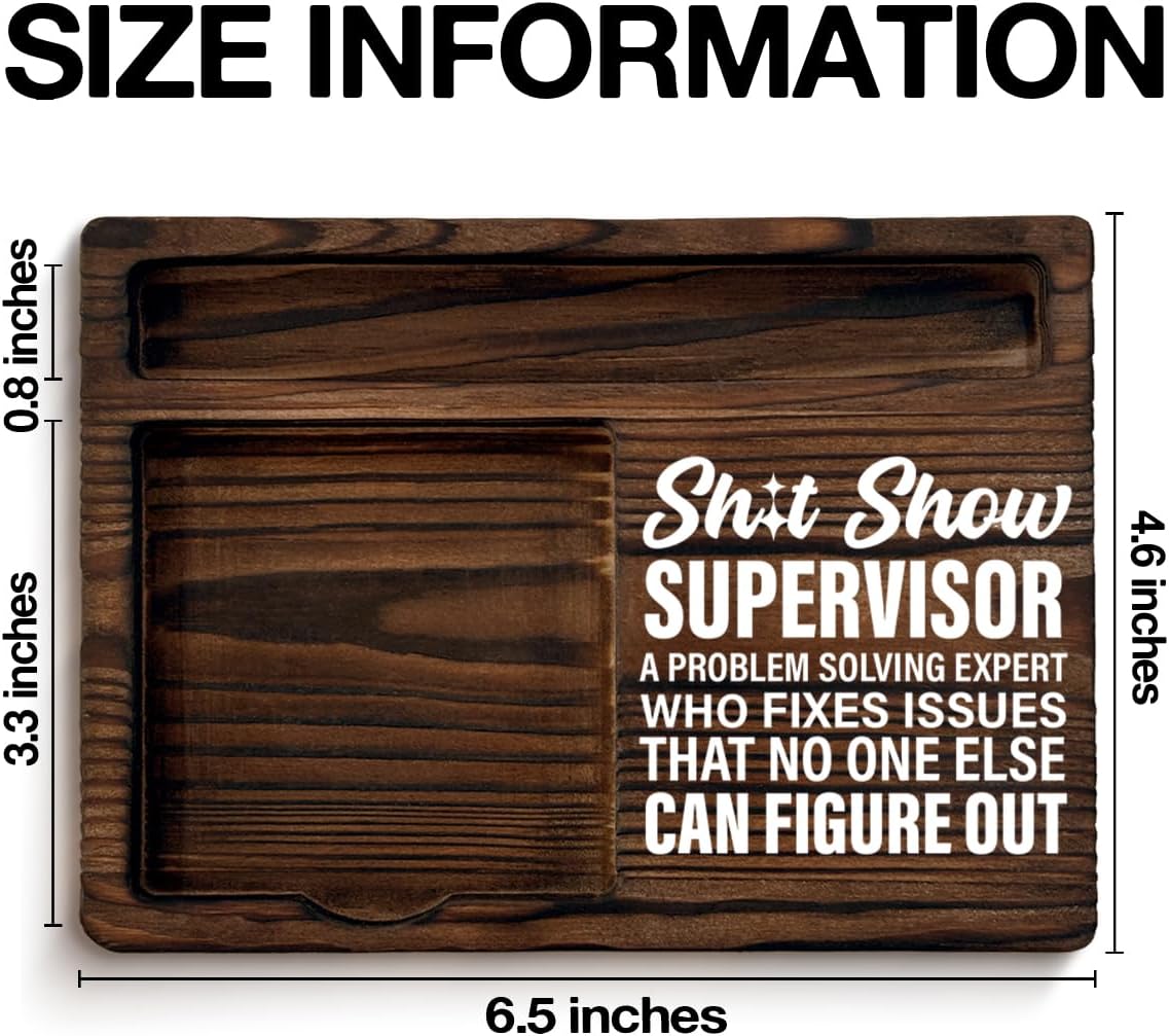 Funny Boss Gifts for Women Men, Best Thank You Gifts for Boss Leader Manager Supervisor Sticky Note Holder Office Decor