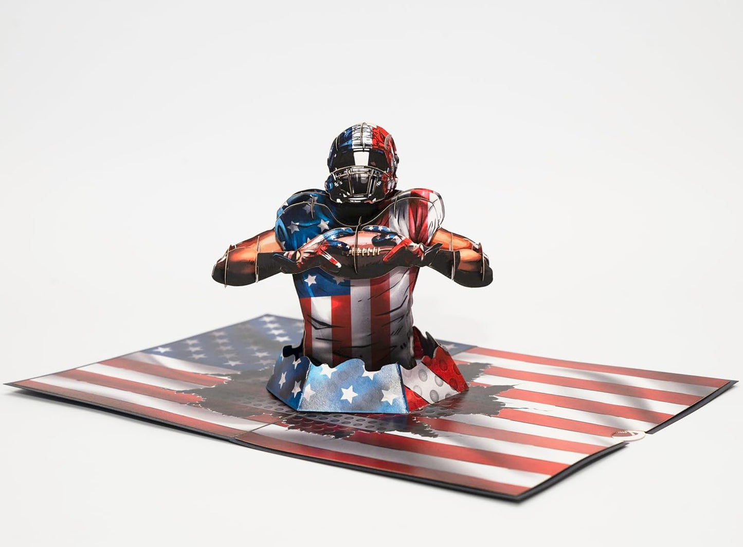 3D Popup Card of American Football Player, Paper Art & Handicraft, Greeting Card, Birthday, Anniversary, Christmas, Fathers Day Card, Handmade Gift For Him, Men, Dad, Son, Boyfriend, Husband