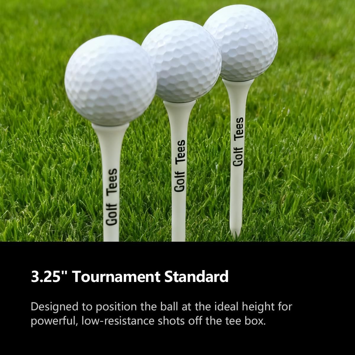 Premium Bamboo Golf Tees | 83mm (3.25") Wooden Tees | Golf Gifts for Men | Vintage-Style tee Case Golf Accessories for Men | Funny Golf Accessory for Golfers