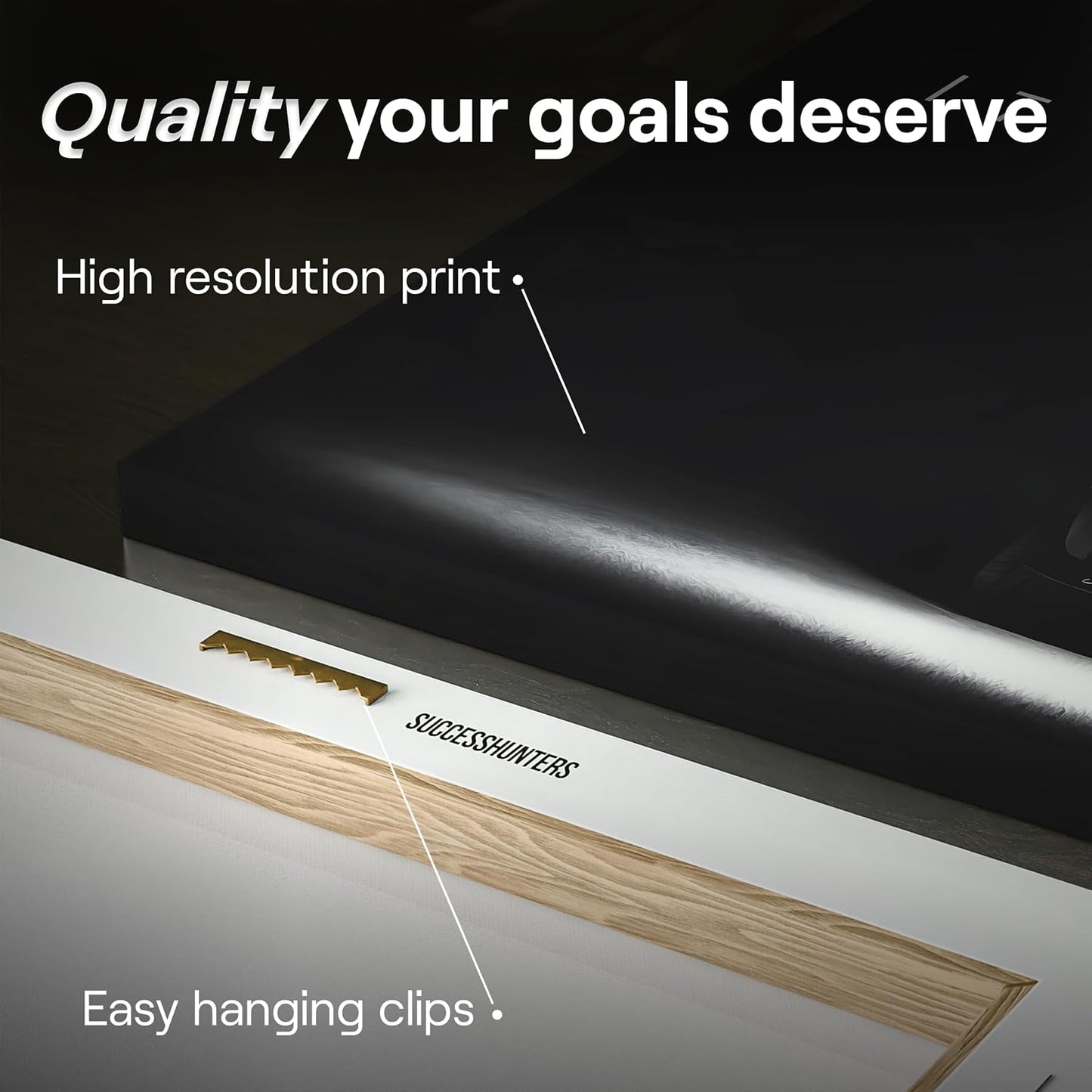 Motivational Wall Art for Office, Super Car Art Canvas, Inspirational Automotive Decor for Challenger Sportscar Lovers, Motivational Wall Decor for Office and Home, Car Poster (48 X 24 in)