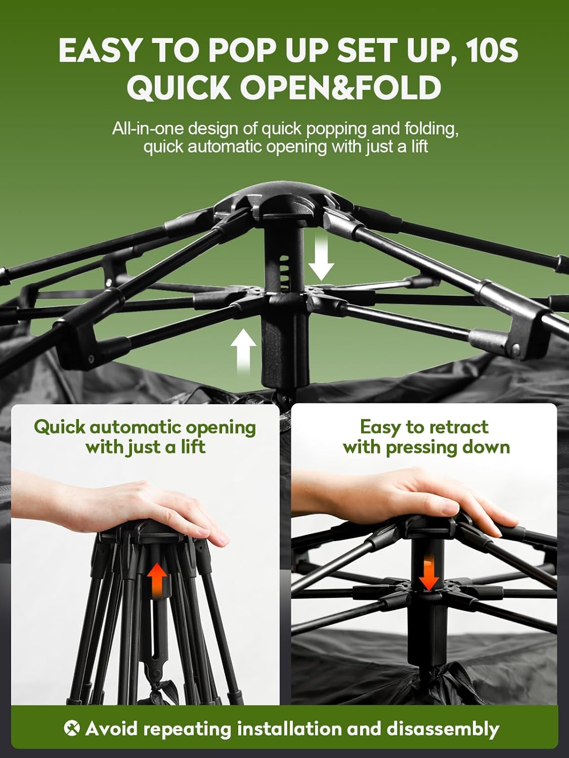 Easy POP UP Golf Net 10x7FT: No-Assembly Golf Hitting Net with Tri-Turf Mat - in Home Golf Practice Nets for Backyard Driving Chipping Swing Training with Travel Bag - Gifts for Men Teenagers Golfers