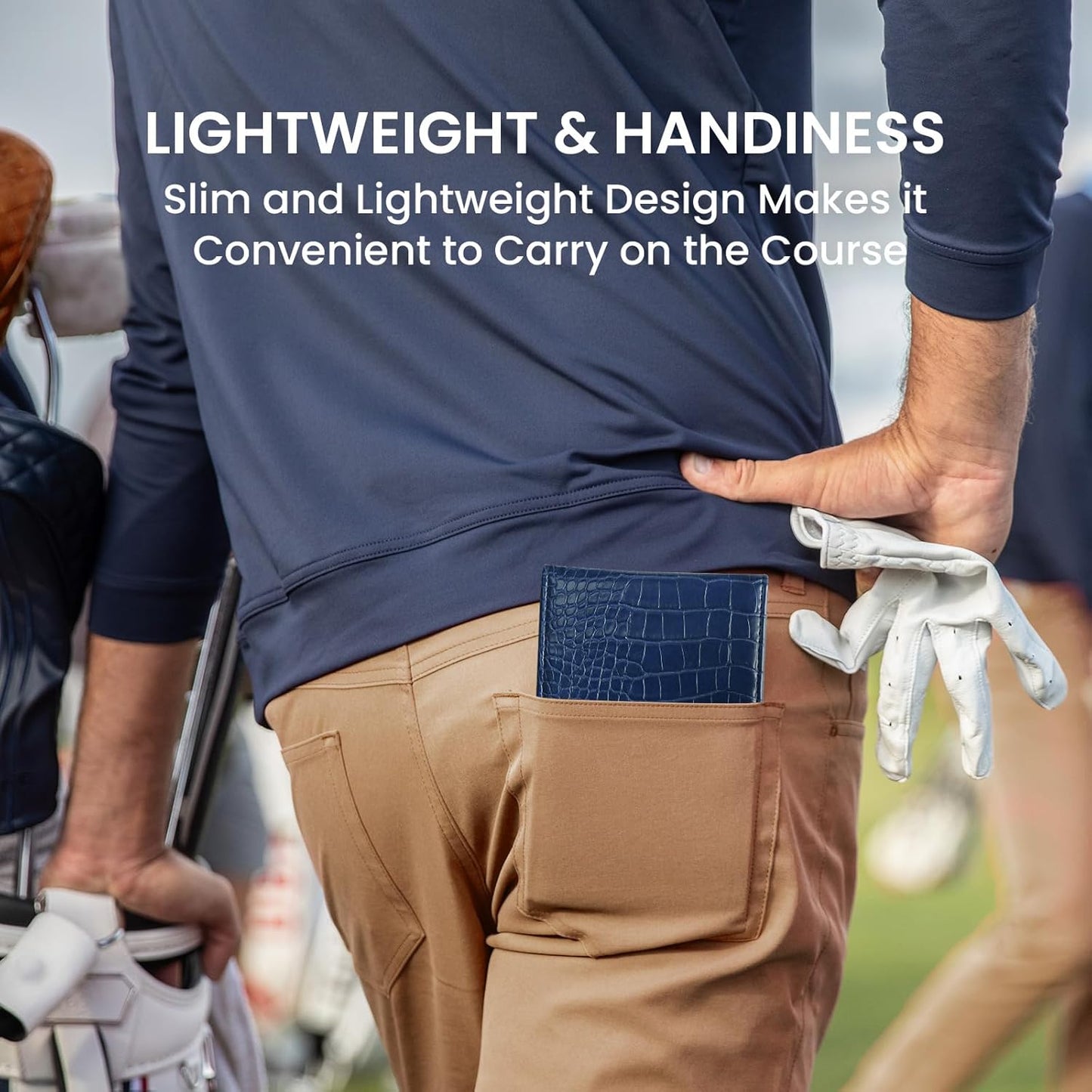 FINGER TEN Golf Scorecard Holder Leather Yardage Books Cover Lucky Clover with 2 Free Pencil Value Pack Deluxe Pocket Score Card Covers Gift for Men Women Golfer