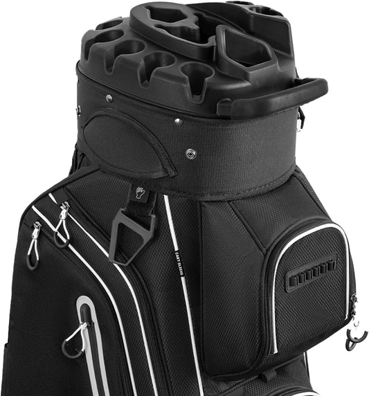 14-Way Golf Cart Bag Pro with Full Length Divider Top, Golf Bag for Men with Handles and Rain Cover