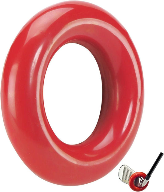 JP Lann Golf Weighted Swing Ring for Practice/Training, Red