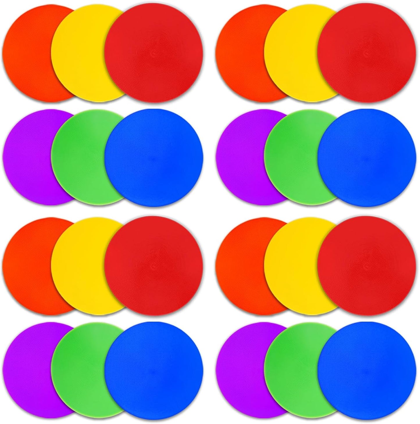 Spot Markers 18 Pcs 9 Inch 10 Inch Non Slip Rubber Agility Markers for Football, Basketball Training Markers,School Activities, Exercise Drills