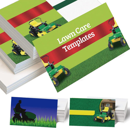 Custom Business Cards 100PCS Double-sided Printing Business Cards Customize with Your Logo Personalized 3.5"x 2" Cards for Business - Lawn Care