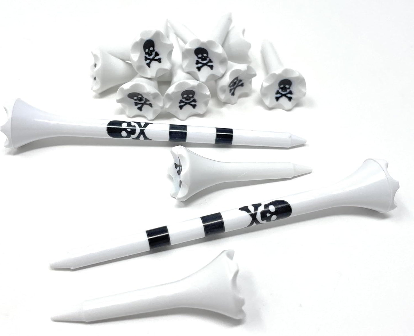 NorthPointe Golf Tees Plastic Combo Length Pack of 50 Includes (40 Count) 3 ¼” Plastic Golf Tees + (10 Count) 1½ Plastic ShortTees for Irons, Hybrids, Par Threes